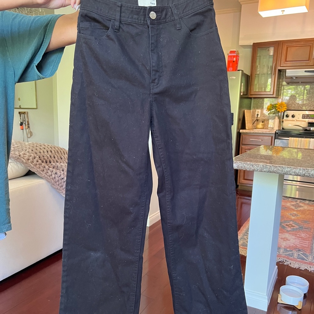 Wilfred Aritzia Black Straight Leg Jean